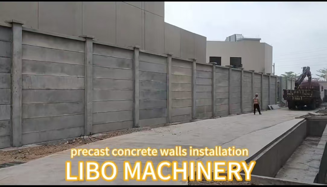 Planta de máquinas para fabricar postes y paneles de pared de vallas de hormigón prefabricado