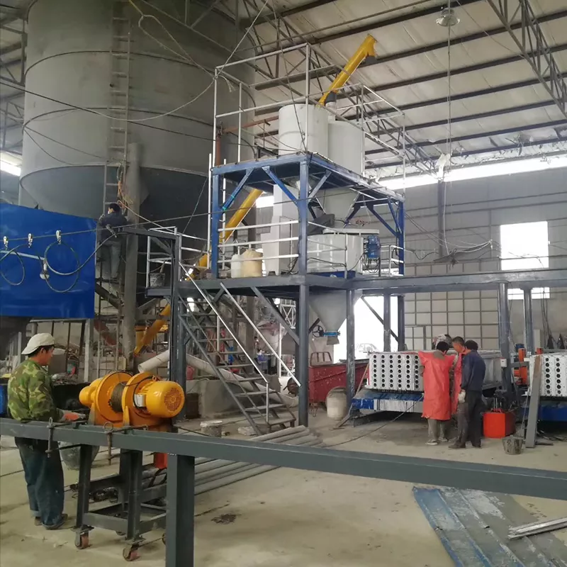 Línea de producción de paneles de pared de yeso